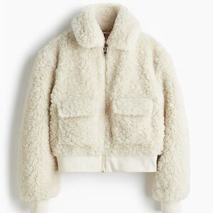Women's Cream Shearling Jacket